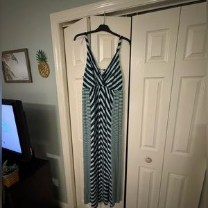 Soma Tank Seamed Striped Maxi Dress XL